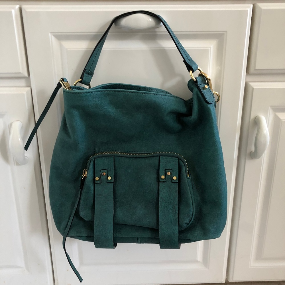 NWOT She + Lo Genuine Leather Crossbody Hob…